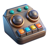 memorable creative Spaceship control panel with illuminated buttons NO BACKGROUND with Transparent Background. museum quality png