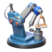 tranquil enchanting Robotic surgery arm with surgical instruments, NO BACKGROUND with Transparent Background. luxury png