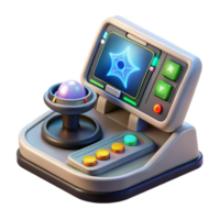 wonderful standout Spaceship navigation console, holographic star chart, control panel. NO BACKGROUND with Transparent Background. png