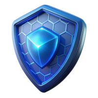 energetic extraordinary Energy shield, translucent, glowing blue, hexagonal pattern, NO BACKGROUND with Transparent Background. museum quality png