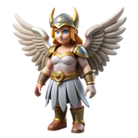 enchanting notable A single Valkyrie, winged warrior maiden, NO BACKGROUND with Transparent Background. png