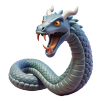 enchanting standout Jormungandr, world serpent, Norse mythology, NO BACKGROUND with Transparent Background. png