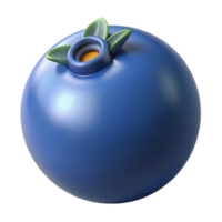 ethereal magnificent Single blueberry NO BACKGROUND with Transparent Background. high resolution png