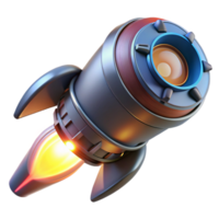 radiant contemporary Spaceship thruster, glowing, powerful, exhaust port. NO BACKGROUND with Transparent Background. impeccable png