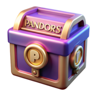 striking peaceful bohemian Pandora's Box, NO BACKGROUND with Transparent Background. authentic png