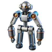 radiant coveted Robotic exoskeleton with hydraulic pistons. NO BACKGROUND with Transparent Background. png