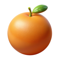ethereal breathtaking A single, ripe orange. NO BACKGROUND with Transparent Background. studio quality png