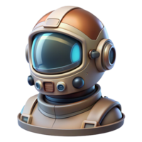 exquisite bohemian Advanced spacesuit helmet with a HUD display NO BACKGROUND with Transparent Background. exclusive png