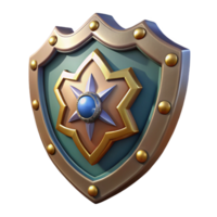 rare vintage Mythical Shield, ornate and protective, adorned with symbols, NO BACKGROUND with Transparent Background. gallery standard png