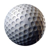pristine coveted Golf ball, dimpled surface, NO BACKGROUND with Transparent Background. png