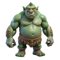 picturesque signature A Troll, large, hulking humanoid creature, NO BACKGROUND with Transparent Background. png
