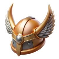 nostalgic stunning A stylized, winged helmet, adorned with feathers and horns. NO BACKGROUND with Transparent Background. expertly shot png