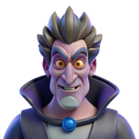 gorgeous dynamic renaissance Hades, God of the Underworld, stern expression, NO BACKGROUND with Transparent Background. crisp png