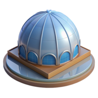 spectacular creative Architectural model of a dome NO BACKGROUND with Transparent Background. 8K png