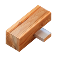 inspired coastal Wooden beam cross-section, NO BACKGROUND with Transparent Background. studio quality png