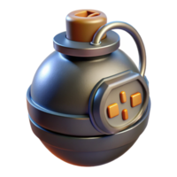 rare retro Futuristic grenade with digital countdown timer. NO BACKGROUND with Transparent Background. genuine png