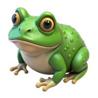 majestic distinguished A croaking bullfrog, NO BACKGROUND with Transparent Background. png