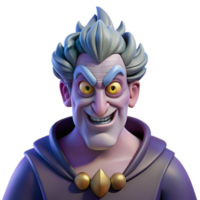 glorious unforgettable Hades, God of the Underworld, stern expression, NO BACKGROUND with Transparent Background. png