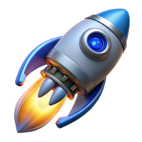 extraordinary coveted Sleek spaceship engine with pulsating blue flames NO BACKGROUND with Transparent Background. png