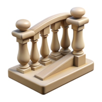 fascinating timeless Stone balustrade, carved railing, NO BACKGROUND with Transparent Background. png