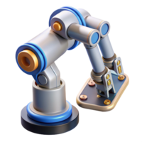 timeless geometric Robot arm holding a circuit board, NO BACKGROUND with Transparent Background. luxury png