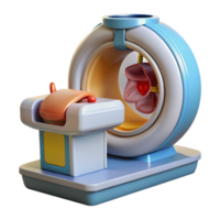glorious rare Medical scanner displaying internal organs, NO BACKGROUND with Transparent Background. png
