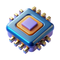 distinctive victorian Quantum computer processor chip, NO BACKGROUND with Transparent Background. gallery standard png