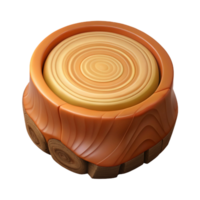 glorious tropical Cross-section of a tree trunk NO BACKGROUND with Transparent Background. original png