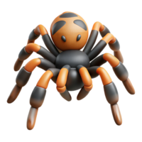 mysterious impressive A scuttling tarantula, NO BACKGROUND with Transparent Background. luxury png