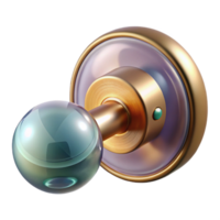 timeless creative Doorknob NO BACKGROUND with Transparent Background. museum quality png