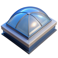remarkable renaissance Architectural rendering of a skylight NO BACKGROUND with Transparent Background. premium png