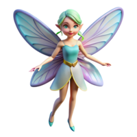 unforgettable impressionist A beautiful fairy, with iridescent wings, NO BACKGROUND with Transparent Background. premium png