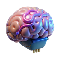 enchanting creative Cybernetic brain implant with glowing circuitry and neural interface NO BACKGROUND with Transparent Background. exclusive png