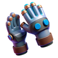 rare bohemian Virtual reality gloves with haptic feedback NO BACKGROUND with Transparent Background. premium png