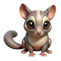 extraordinary harmonious coastal A Sugar glider. NO BACKGROUND with Transparent Background. authentic png