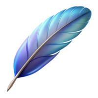 hypnotic art deco Feather NO BACKGROUND with Transparent Background. sharp png