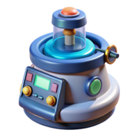 glorious surreal Advanced scientific instrument with digital display NO BACKGROUND with Transparent Background. masterfully captured png