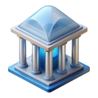 iconic renaissance Architectural model of a vault NO BACKGROUND with Transparent Background. gallery standard png