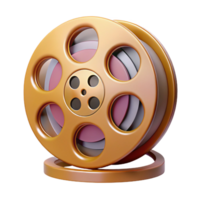 tranquil breathtaking A vintage film reel, NO BACKGROUND with Transparent Background. ultra HD png