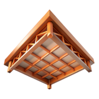 immaculate intense bohemian Ceiling rafter detail, NO BACKGROUND with Transparent Background. expertly shot png