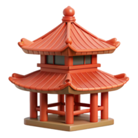 impressive timeless Pagoda roof, tiered structure, NO BACKGROUND with Transparent Background. png