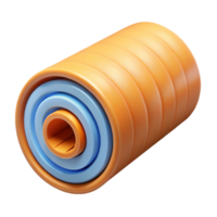serene calm abstract Roll of insulation NO BACKGROUND with Transparent Background. original png