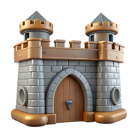 gorgeous bohemian Medieval castle gatehouse portcullis, NO BACKGROUND with Transparent Background. professional png