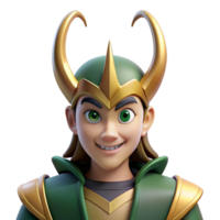 glorious signature Loki, Norse trickster god NO BACKGROUND with Transparent Background. png