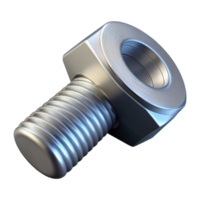 extraordinary tranquil urban A single bolt, metallic with a hexagonal head. NO BACKGROUND with Transparent Background. elite png