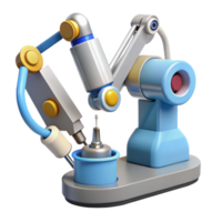 picturesque remarkable Robotic surgery arm with surgical instruments, NO BACKGROUND with Transparent Background. png
