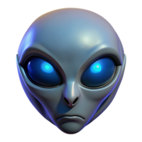 impressive energetic renaissance Alien mask with glowing eyes. NO BACKGROUND with Transparent Background. refined png