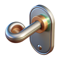 magnificent exceptional Technical drawing of a door handle NO BACKGROUND with Transparent Background. png