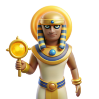 unparalleled surreal Ra, Egyptian sun god, NO BACKGROUND with Transparent Background. crisp png