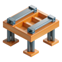 joyful breathtaking Floor joist connection detail, NO BACKGROUND with Transparent Background. ultra HD png